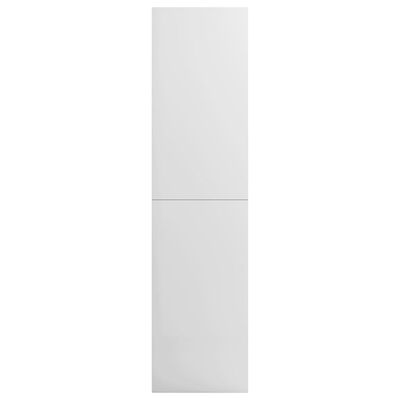 vidaXL Garderobe høyglans hvit 100x50x200 cm sponplate