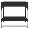 vidaXL Salongbord svart 49,5x49,5x45 cm konstruert tre