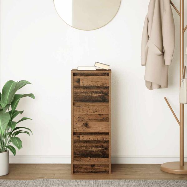 vidaXL Skjenk gammelt tre 29,5x34x76 cm konstruert tre