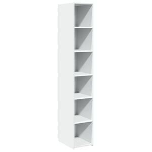 vidaXL Hylle hvit 30x41x185 cm konstruert tre