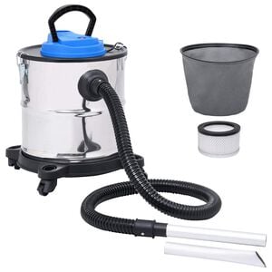 vidaXL Askest&oslash;vsuger med HEPA-filter 1200 W 20 L rustfritt st&aring;l