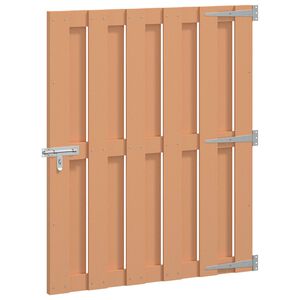 vidaXL Hageport 100 x 112 cm WPC og Aluminium Brun