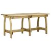 vidaXL Hagebord 160x74x75 cm impregnert furu