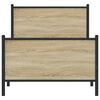 vidaXL Sengeramme i metall uten madrass sonoma eik 80x200 cm