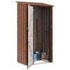 vidaXL Hageskur Brun 103 x 74 x 200 cm Metall