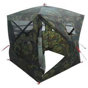 vidaXL Jakt-telt Kamuflasje 143 x 143 x 165 cm Polyester og st&aring;l