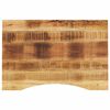 vidaXL Skrivebordsplate med kurve 80x60x2,5 cm heltre grovt mangotre