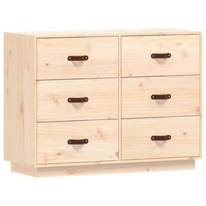 vidaXL Skjenk 100x40x75 cm heltre furu