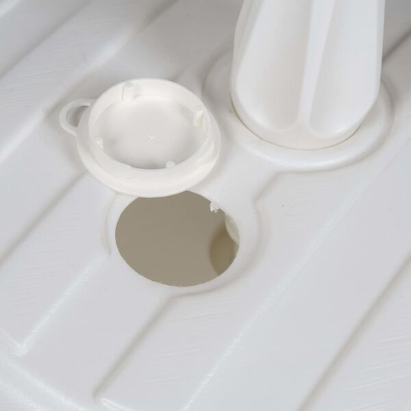 EDA Parasollfot plast hvit