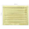 vidaXL Hageport impregnert furu 75x100 cm