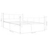 vidaXL Sengeramme hvit metall 120x200 cm