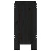 vidaXL Barkrakker 2 stk svart 40x36x75 cm heltre furu