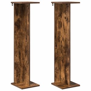 vidaXL Planteholder R&oslash;kt Eik 25 x 25,5 x 100,5 cm Konstruert tre