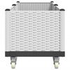 vidaXL Plantekasse med hjul hvit 160x50x54 cm PP