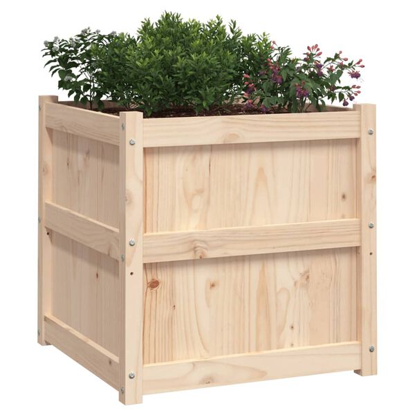 vidaXL Plantekasse 60x60x60 cm heltre furu