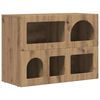 vidaXL Serviesskap ELST Artisan Eik 80,5 x 35 x 59 cm Konstruert tre