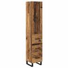 vidaXL H&oslash;yskap Gamle tre 34,5 x 34 x 180 cm Konstruert tre