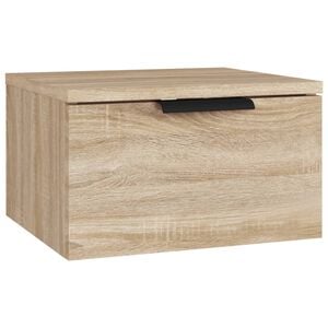 vidaXL Veggmontert nattbord sonoma eik 34x30x20 cm