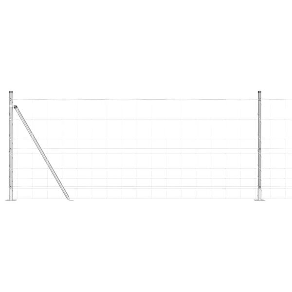 vidaXL Gjerdep&aring;le Galvanisert 50 x 1 m St&aring;l