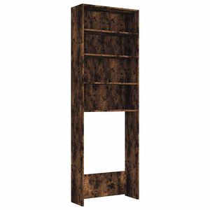 vidaXL Vaskemaskinskap røkt eik 64x24x190 cm