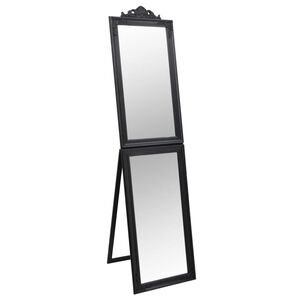 vidaXL Frittst&aring;ende speil svart 40x160 cm