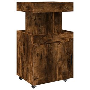 vidaXL Bartralle r&oslash;kt eik 50x41x89 cm konstruert tre