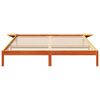 vidaXL Sengestamme Vokset Brun 200 x 200 cm Massiv furu