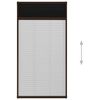 vidaXL Plissert insektskjerm for vindu aluminium brun 80x160 cm