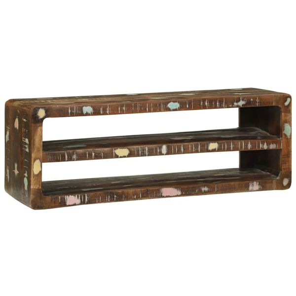 vidaXL TV-skap Flerfarget 100 x 32 x 36 cm Massivt gjenvunnet tre