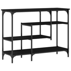vidaXL Konsollbord Svart eik 100 x 35 x 75 cm Ingeni&oslash;rtre og metall