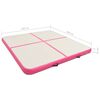 vidaXL Oppbl&aring;sbar PVC gymnastikkmatte med pumpe 200x200x15 cm rosa
