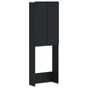 vidaXL Toalett skap ZWOLLE Svart 66 x 25,5 x 190 cm Konstruert tre