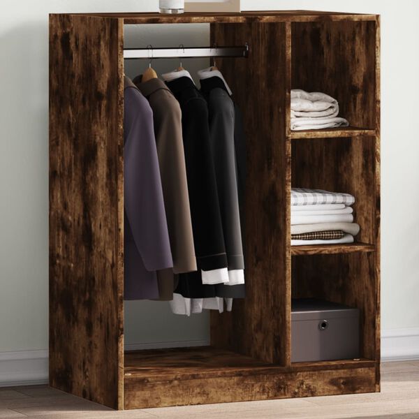 vidaXL Garderobe r&oslash;kt eik 77x48x102 cm konstruert tre