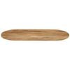 vidaXL Bordplate 110x40x2,5 cm oval heltre mango