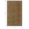 vidaXL Dørmatte vaskbar brun 90x150 cm