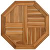 vidaXL Bordplate 50x50x2,5 cm &aring;ttekantet heltre teak