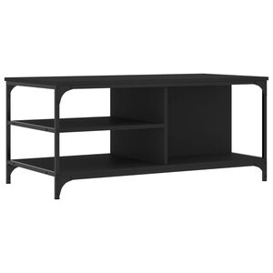 vidaXL Salongbord svart 100x50x45 cm konstruert tre