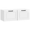 vidaXL Vegghengt TV skap Veggmontert H&oslash;gglans hvit 78,5 x 31 x 30 cm