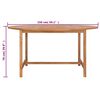 vidaXL Hagebord 150x76 cm heltre teak