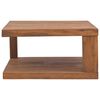 vidaXL Salongbord 65x65x33 cm heltre teak