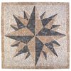 vidaXL Mosaikkfliser med vindm&oslash;nster Flerfarget 120 x 120 cm Marmor