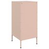 vidaXL Skjenker 2 stk rosa 36x39x79 cm stål