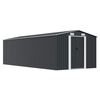 vidaXL Hageskjul 257x580x181 cm metall antrasitt
