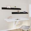 vidaXL Vegghyller 2 stk svart 110x12x9 cm heltre furu