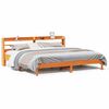 vidaXL Sengeramme uten madrass voksbrun 180x200 cm heltre furu