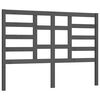 vidaXL Sengegavl gr&aring; 166x4x104 cm heltre furu