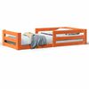 vidaXL Sengeramme uten madrass voksbrun 80x200 cm heltre furu