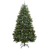 vidaXL Kunstig juletre med 300 LED gr&oslash;nn 300 cm PVC og metall