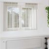 vidaXL Voile Gardin med gardiner 2 pcs Krem 140 x 140 cm Polyester
