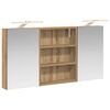 vidaXL Baderomsskapsett 3 stk. 100 x 10,5 x 50 cm Konstruert tre
